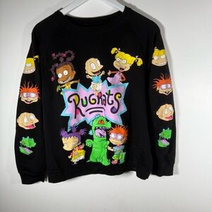 Nickelodeon Rugrats Graphic Sweatshirt – Black, XL (15-17)
